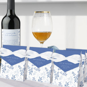 Caja Para Regalos Chinoiserie azul y blanco Floral vintage