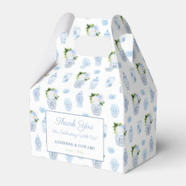 Caja Para Regalos Chinoiserie Chic Chartreuse Azul Marino Boda Regal