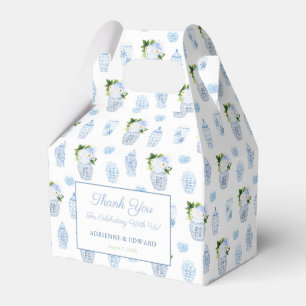 Caja Para Regalos Chinoiserie Chic Chartreuse Azul Marino Boda Regal