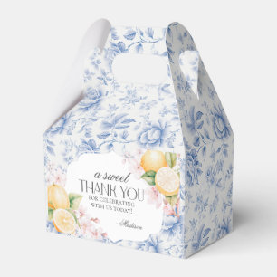Caja Para Regalos Chinoiserie Lemon Tea Fiesta Floral Toile
