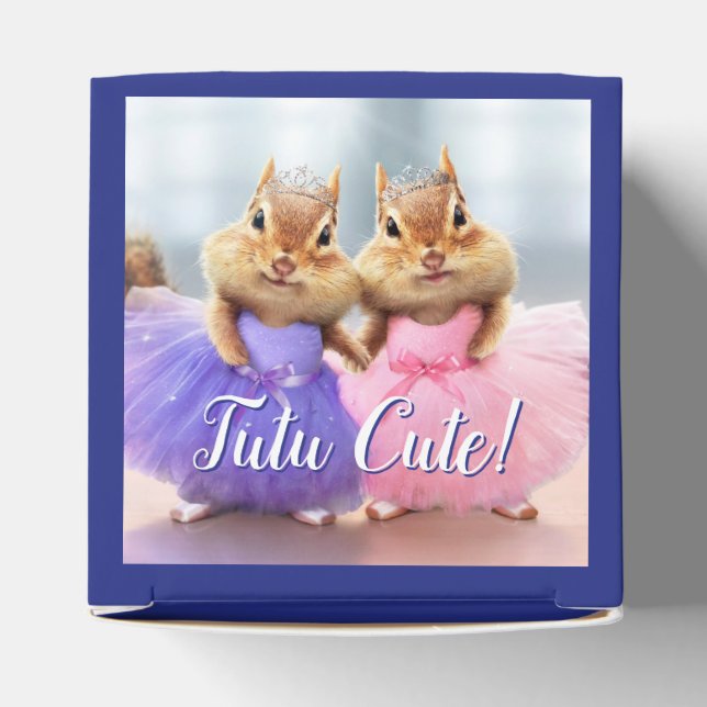 Caja Para Regalos Chipmunk Ballerina Duo (Parte superior)