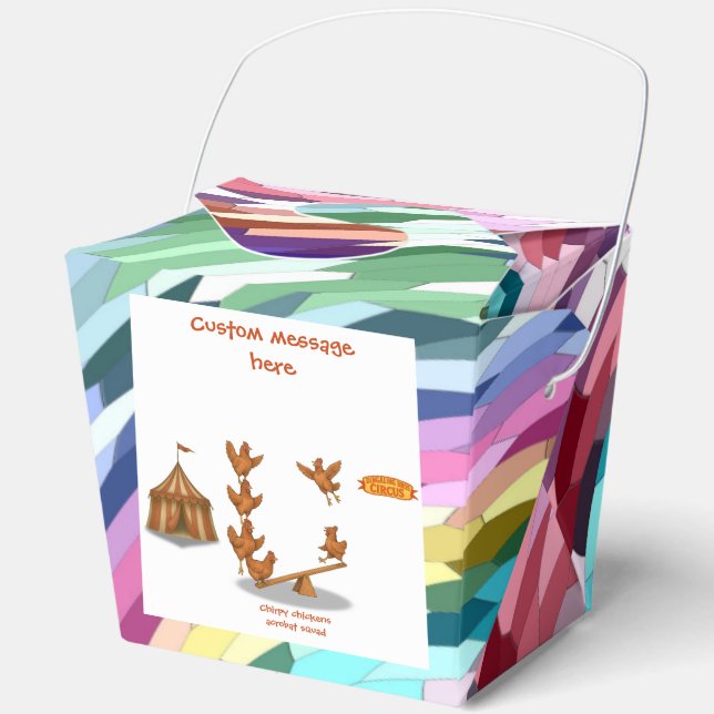 Caja Para Regalos Chirpy Chickens acrobat squad (Anverso)