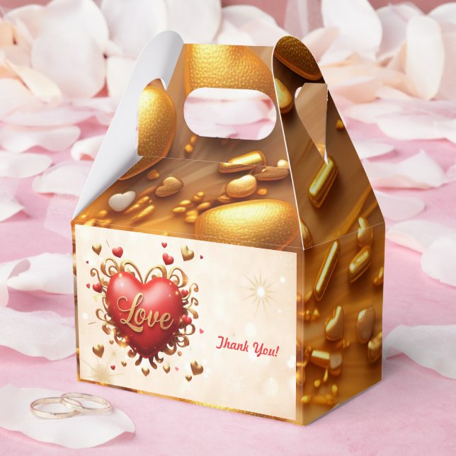 Caja Para Regalos "Chispa de amor deslumbrante" (Boda)