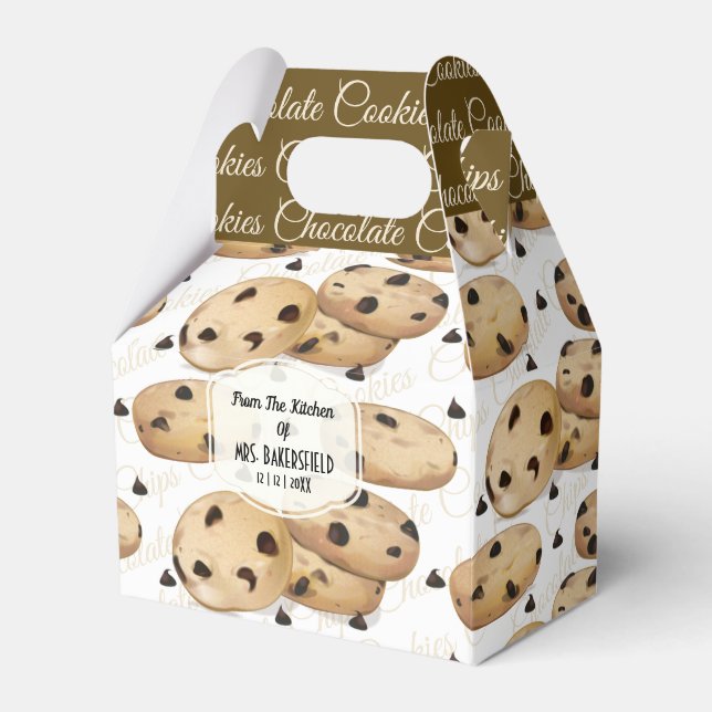 Caja Para Regalos Chocolate de cocina pastelera Chef (Front Side)