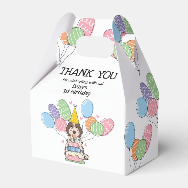 Caja Para Regalos Chocolate Merle Cockapoo Cavapoo Cumpleaños (Front Side)