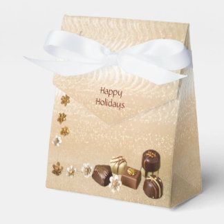 Caja Para Regalos Chocolates Surtidos con Flores Decorativas Favor
