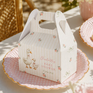 Caja Para Regalos Chorreada de Bebé Ganso Antiguo