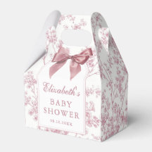 Chorreo de bebé floral de lazo rosa vintage