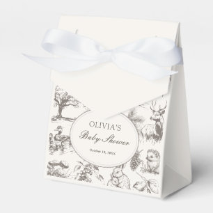 Caja Para Regalos Chorreo de bosque para baby shower