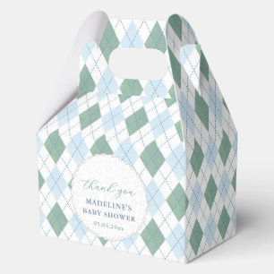 Caja Para Regalos Chorro Azul de Golf Diamante Imprimado Baby Niño S