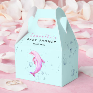 Caja Para Regalos Chorro de agua océano delfín baby shower