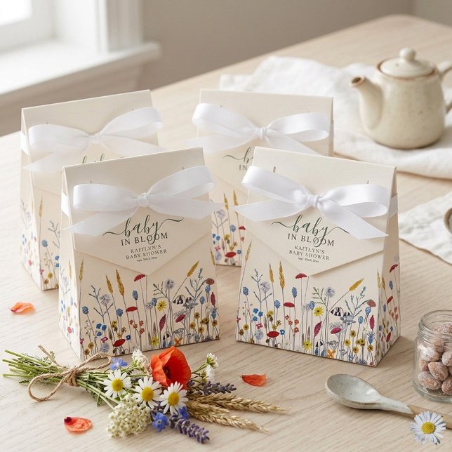 Caja Para Regalos Chorro de Bebé en Pradera de Flores Silvestres Bab (Subido por el creador)