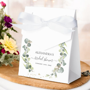Caja Para Regalos Chorro Nupcial Eucalipto Verde Suculenta