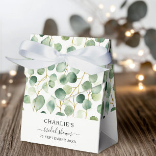 Caja Para Regalos Chorro Nupcial Moderno y Elegante con Vegetación