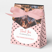 Christening 1 Section Photo Salmon Pink Hearts