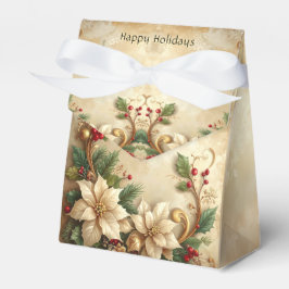 Caja Para Regalos Christmas Floral Holiday Gift Box