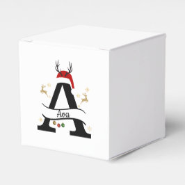 Caja Para Regalos Christmas Letter A Initial – Festive Holiday Desig