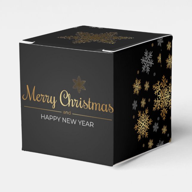 Caja Para Regalos Christmas Merry Christmas Favor Gift Box (Costado Anverso)