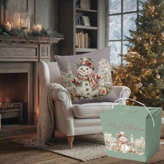 Caja Para Regalos Christmas snowman