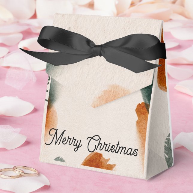Caja Para Regalos Christmas Tent Favor Box Festive “Merry Christmas (Boda)