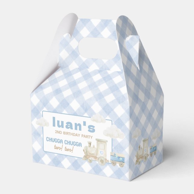 Caja Para Regalos Chugga Chugga Train Birthday  (Front Side)