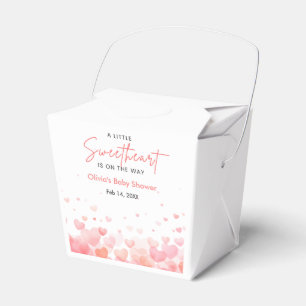 Caja Para Regalos Chupetín Rosa y Rojo Baby Shower