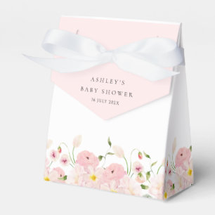 Caja Para Regalos Chupinada elegante de flores rosadas para bebé