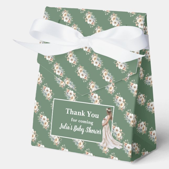 Caja Para Regalos Chupinada Floral de Bebé  (Anverso)