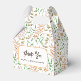 Caja Para Regalos Chupinada Floral de Otoño para Bebé