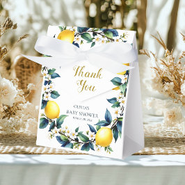 Caja Para Regalos Ciao Baby Lemon Wreath Favor Boxes | Amalfi Citrus