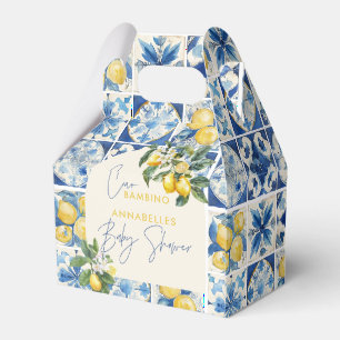Caja Para Regalos Ciao Bambino baby shower griega limón