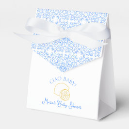 Caja Para Regalos ¡Ciao Bebé! Baby Shower italiano Lemon Blue