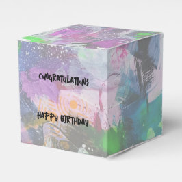 Caja Para Regalos Ciberpunk Neon