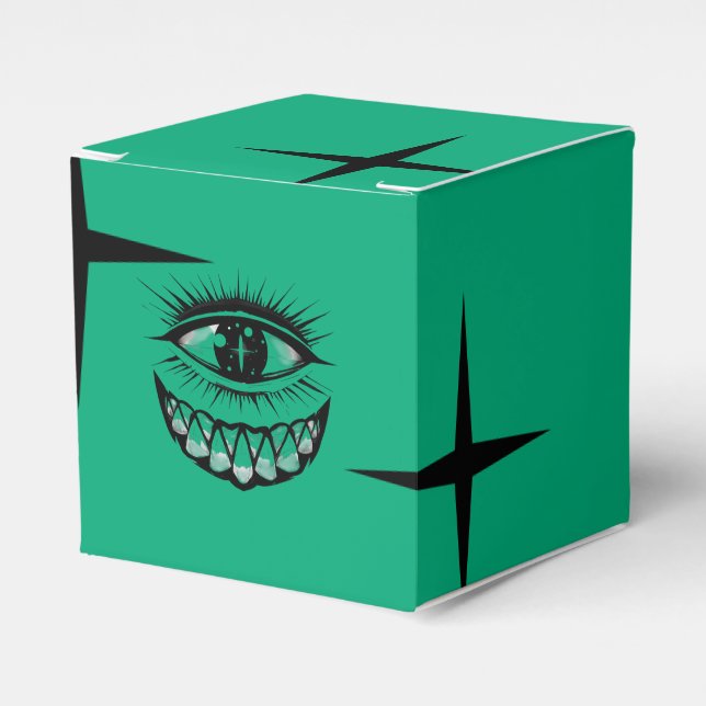 Caja Para Regalos Cíclope con Cicatrices de Estrellas (Costado Anverso)