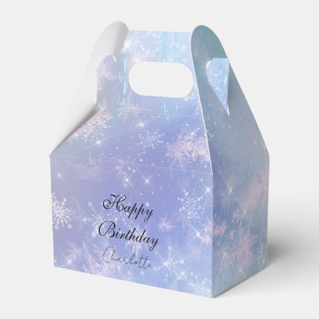 Caja Para Regalos Ciclos congelados personalizados (Reverso)