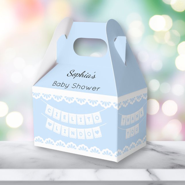 Caja Para Regalos Cielito Lindo Blue Baby Shower (Subido por el creador)