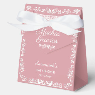 Caja Para Regalos Cielito Lindo Fiesta de Bebé Rosa Muchas Gracias