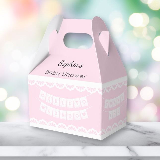Caja Para Regalos Cielito Lindo Pink Baby Shower (Subido por el creador)