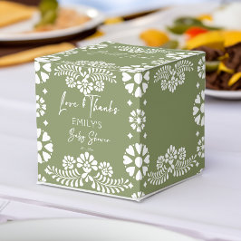 Caja Para Regalos Cielito lindo sage favores de ducha de bebé verde