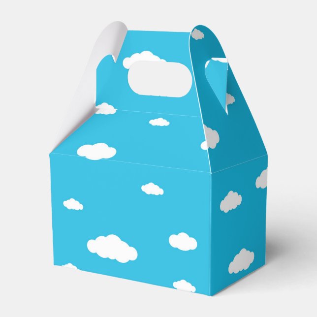 Caja Para Regalos Cielo azul con nubes blancas (Front Side)