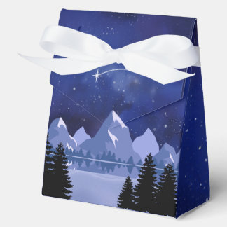 Caja Para Regalos Cielo Nocturno de la Estrella Fugaz