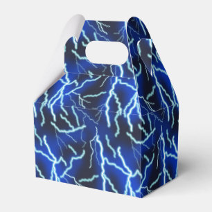 Caja Para Regalos Cielo nocturno de tormenta eléctrica relámpago