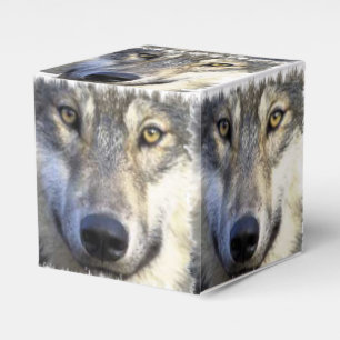 Caja Para Regalos Cierre de la cara del lobo para arriba
