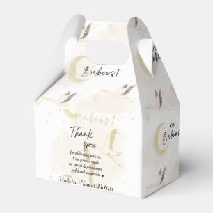Caja Para Regalos Cigüeñas neutrales, Oh bebés gemelos