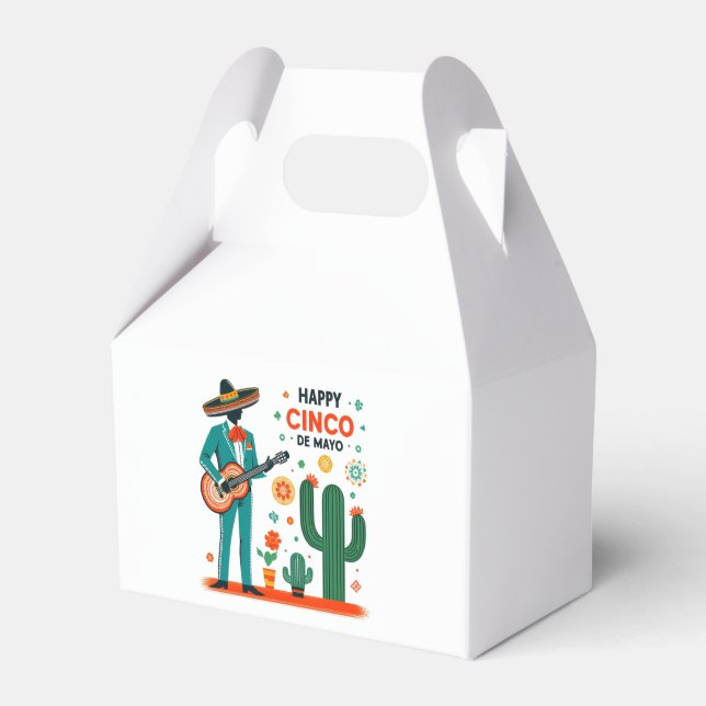 Caja Para Regalos Cinco de mayo mariachi - Orgullo mexicano (Front Side)