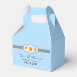 Caja Para Regalos Cinta Daisy - Gracias Casilla Favor De Boda - Azul
