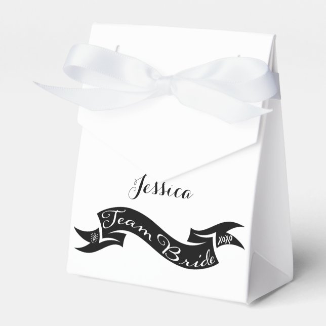 Caja Para Regalos Cinta de Corazón XO para Novia en Equipo (Front Side)