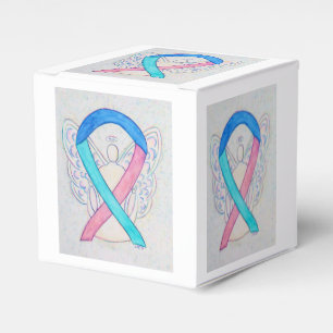 Caja Para Regalos Cinta de sensibilización contra el cáncer tiroideo