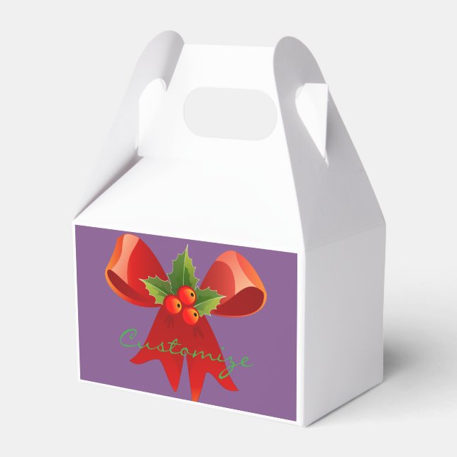 Caja Para Regalos Cinta roja Holly Thunder_Cove (Front Side)