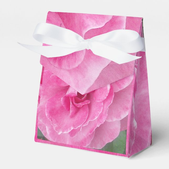 Caja Para Regalos Cinta Rosa de jardín rosado (Front Side)